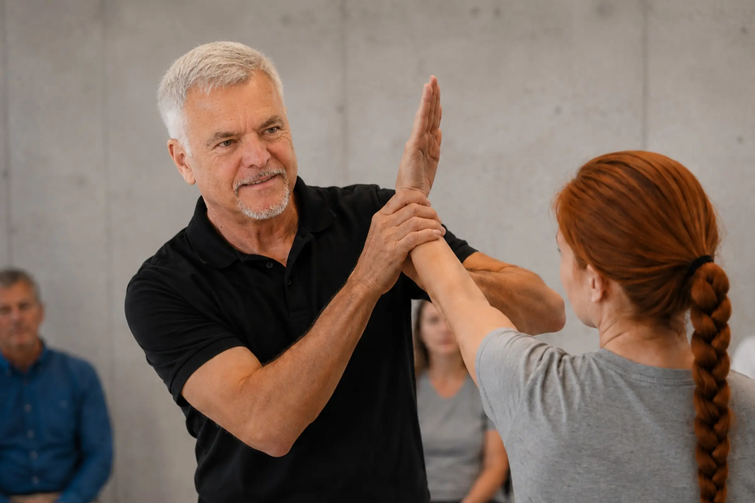 Deeskalationstraining: Lösen aus einem Handgelenkgriff