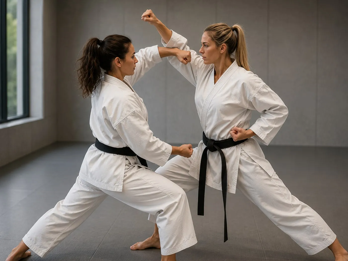 Karate für Erwachsene: Partnerübung im Training
