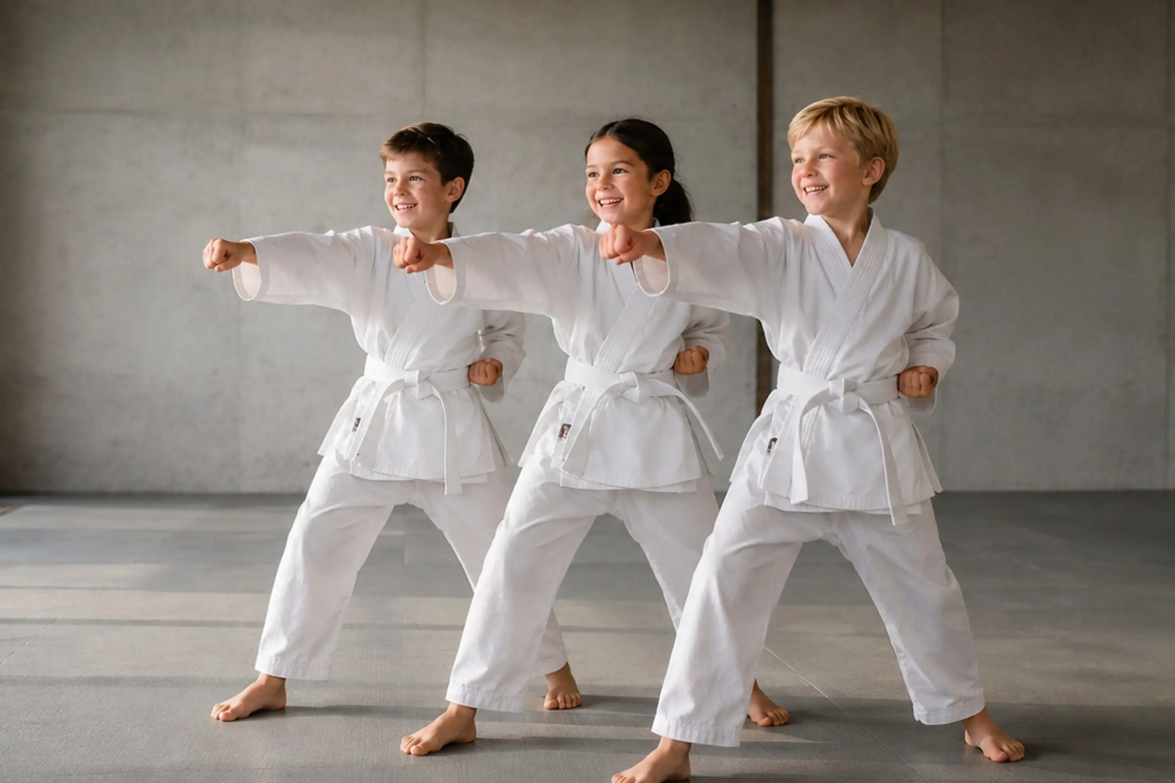 Karate Kids in der Kampfsportschule Neufahrn