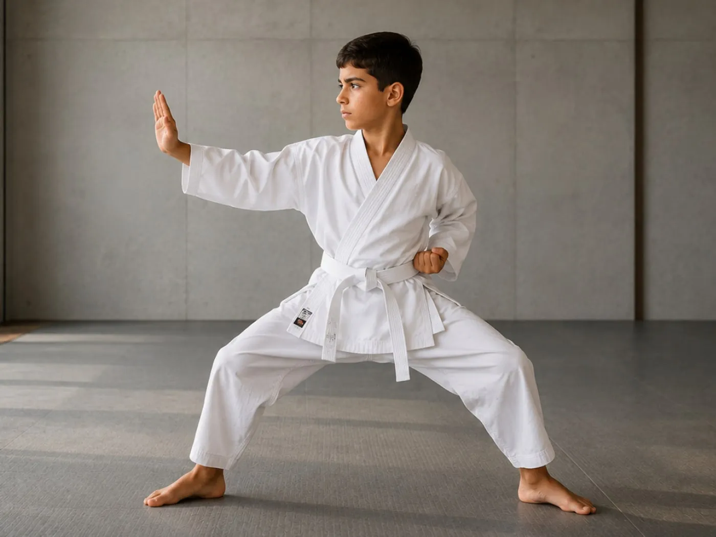 Karate für Kinder: Übung in der Gruppe