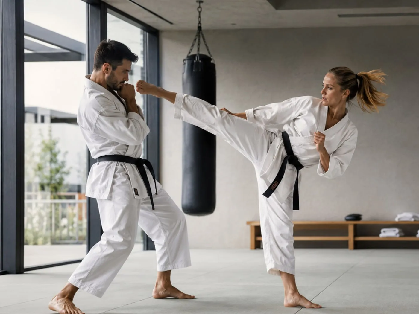 Karate für Erwachsene — Trainingsszene