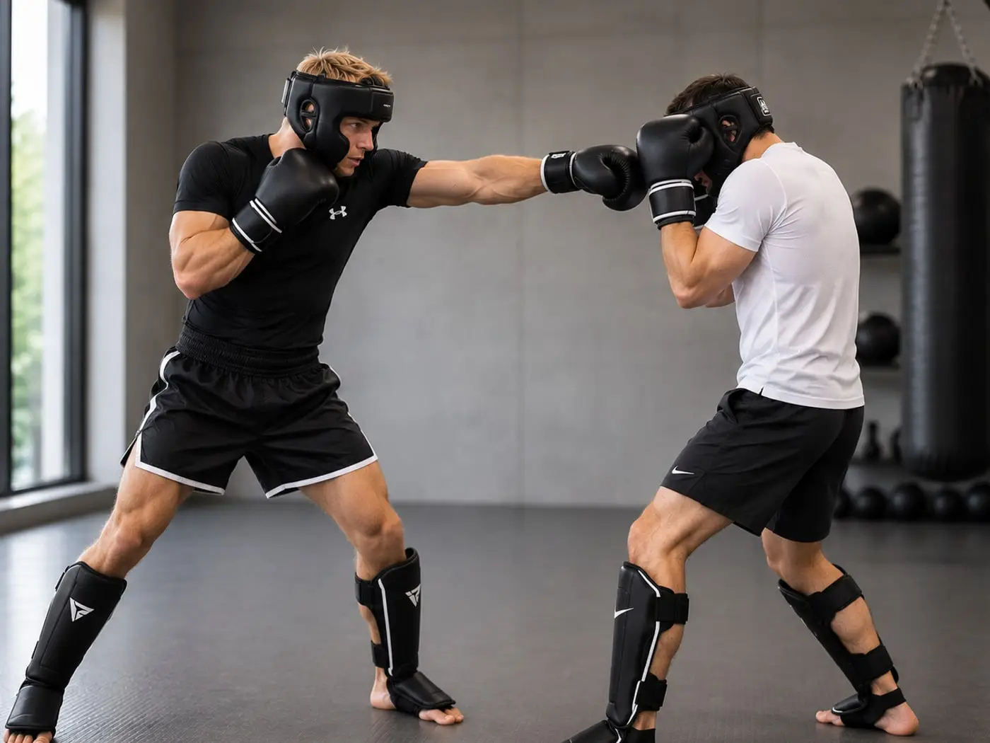 Kickboxen für Erwachsene: Übung in der Gruppe