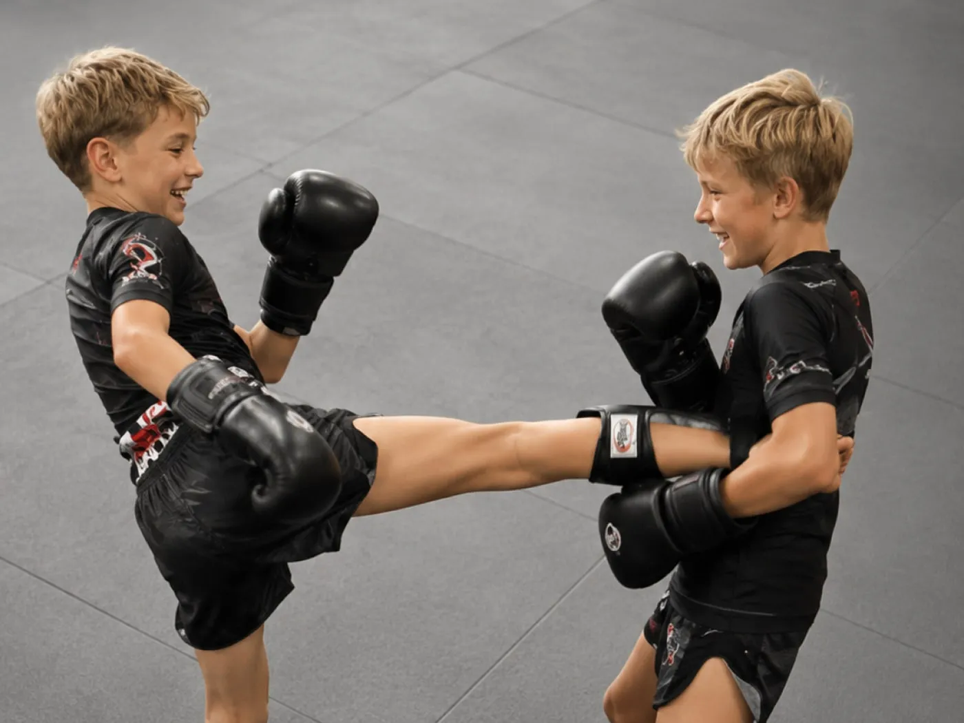 Kickboxen für Kinder und Jugendliche: Trainingsszene