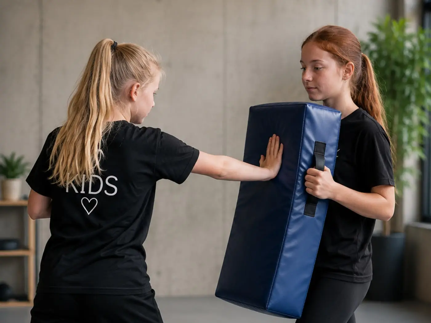 Selbstverteidigung für Kinder und Teenager: Trainingsszene